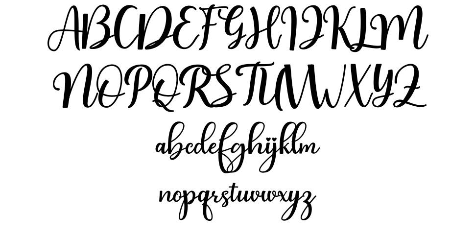 Fatayah font specimens