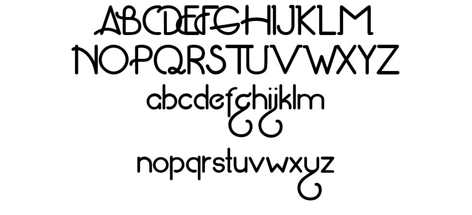Fatjisti font Örnekler