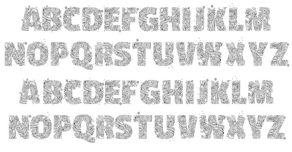 Faun font specimens