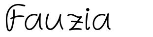 Fauzia шрифт
