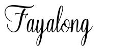 Fayalong font