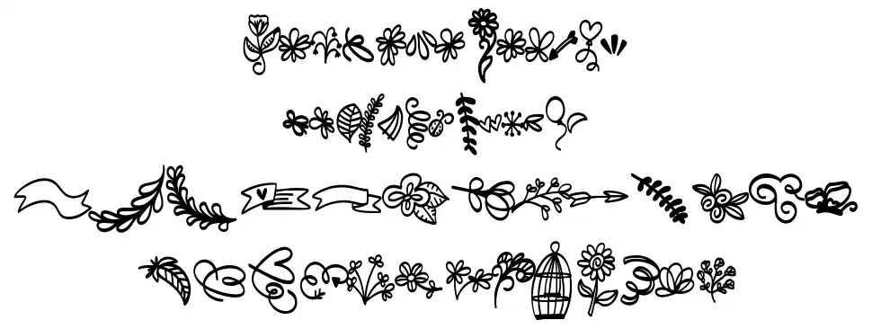 Fb Doodled schriftart vorschau