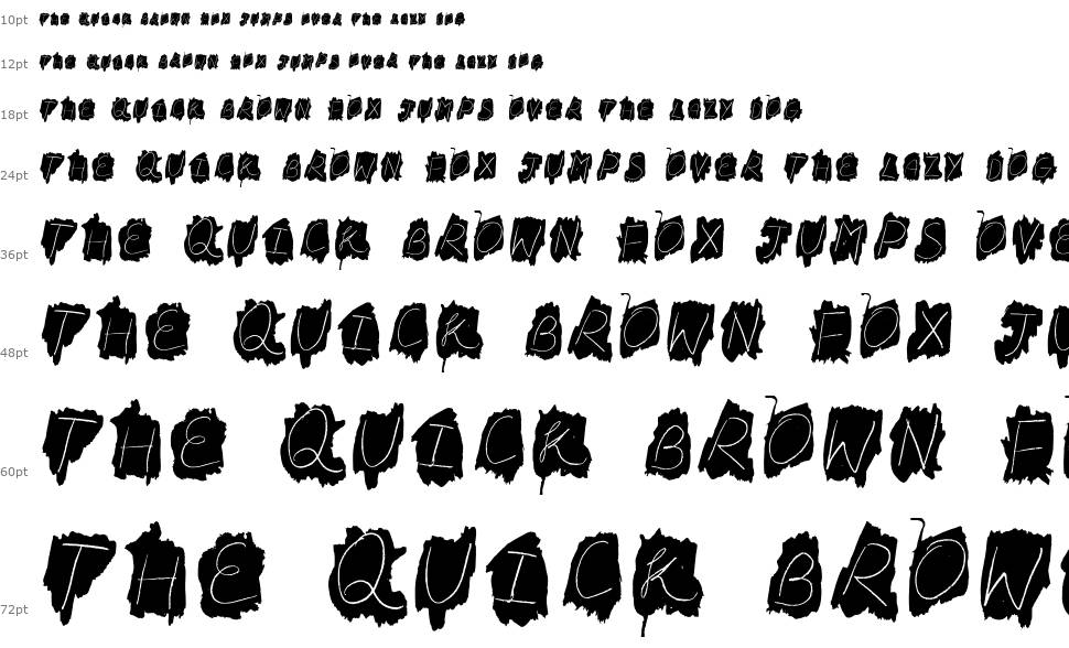 FD Bateek font Şelale