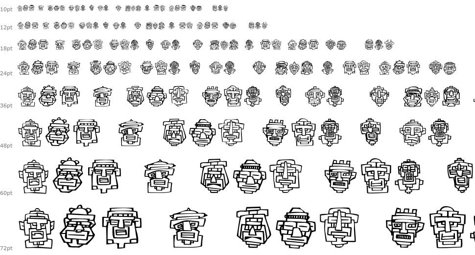 FE 20 Faces font Waterfall
