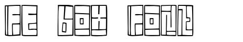 FE Box Font 字形