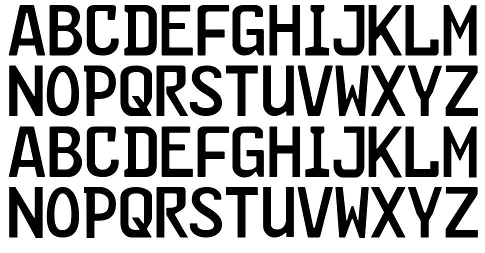 FE-Font font specimens