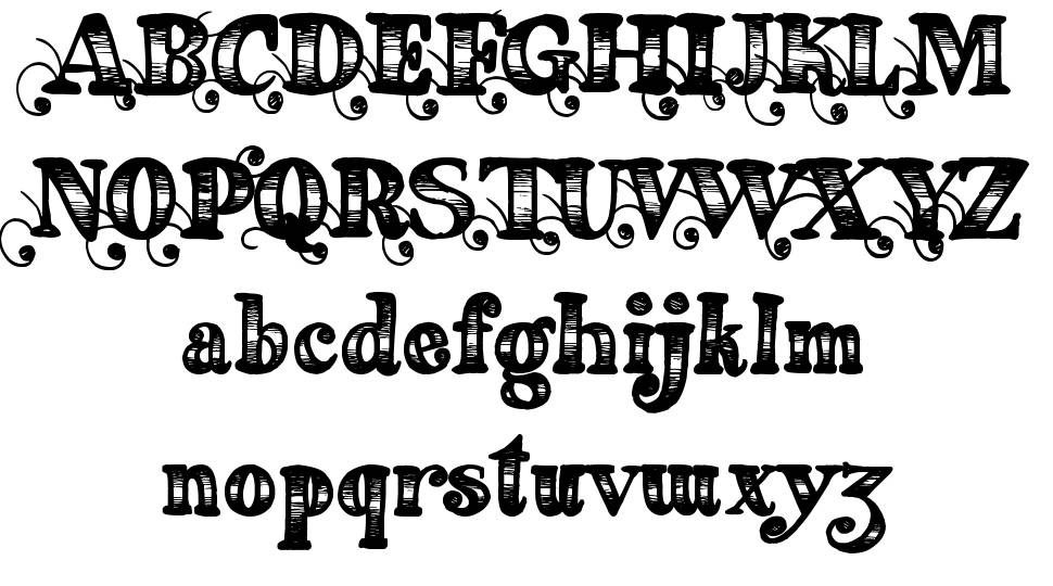 Fearing Madness font specimens