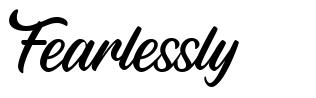 Fearlessly schriftart