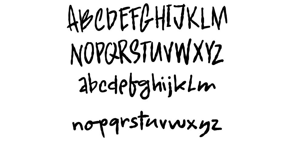 Fearsome font specimens