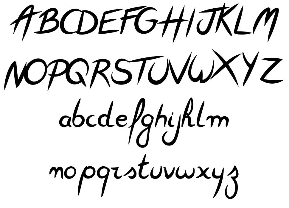 Feather Script font specimens