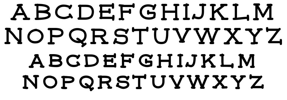 Federal font specimens