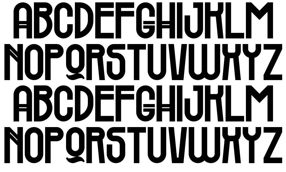 Federal Right font specimens