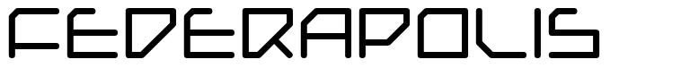Federapolis шрифт