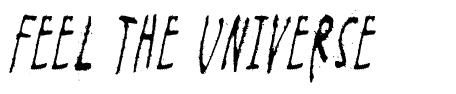 Feel the universe font