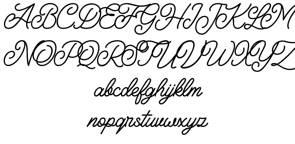 Felician font specimens