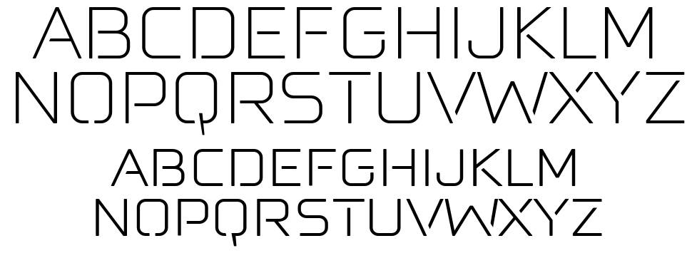 Felona st. 1 ExLight 字形 标本