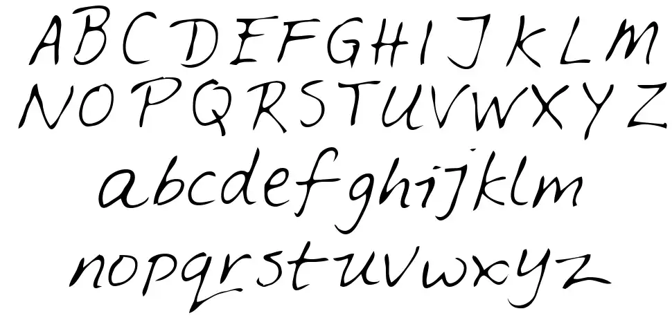 Feltpen font specimens