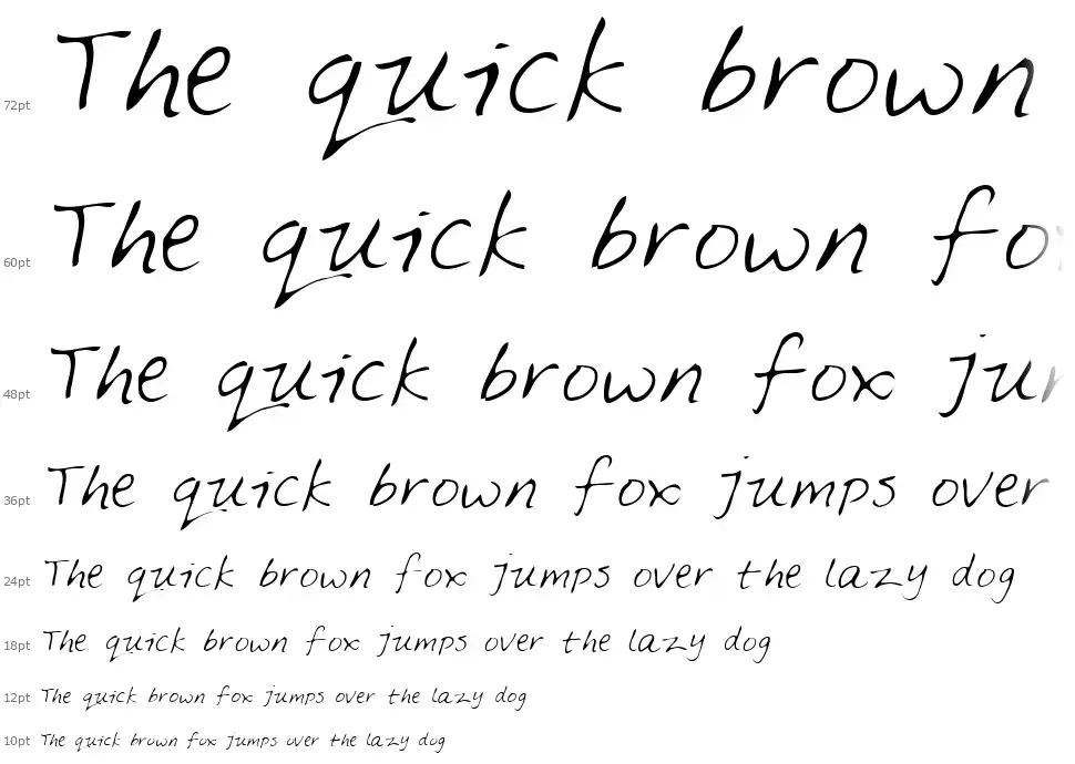 Feltpen font Waterfall