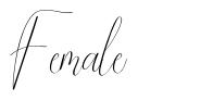 Female font