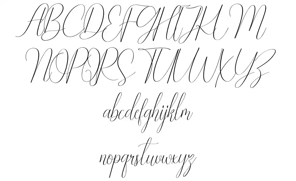 Female schriftart vorschau