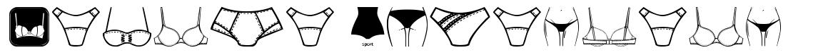 Female Underwear font