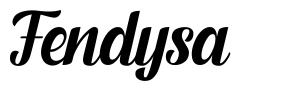 Fendysa шрифт