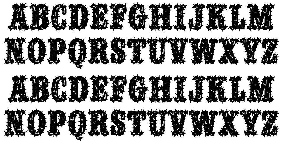 Feriante Drogado 字形 标本