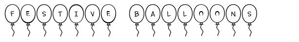 Festive Balloons font