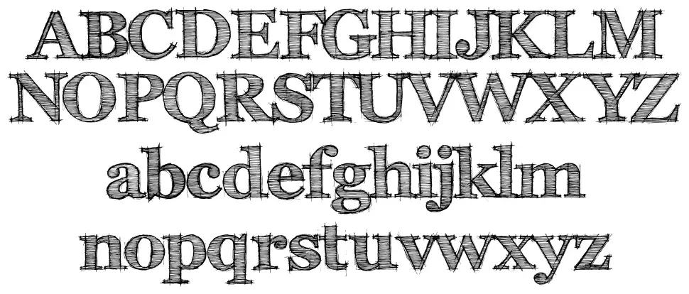 FFF Tusj font specimens