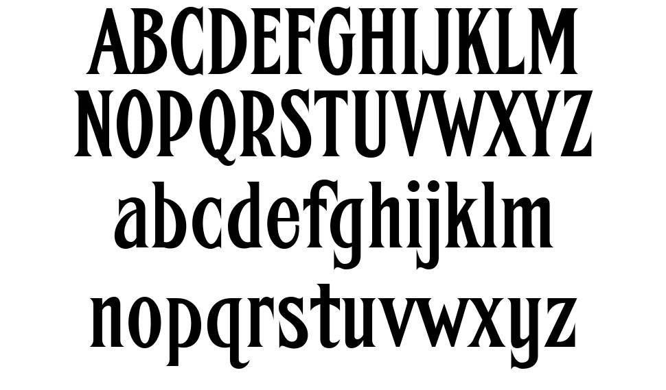 FHA Condensed French NC font specimens