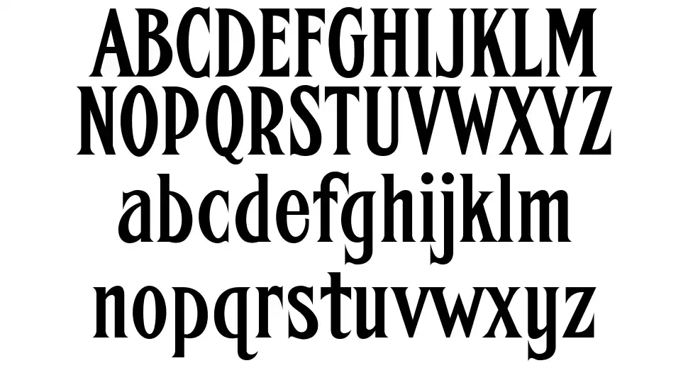 FHA Condensed French NC font by Fontry FontRiver