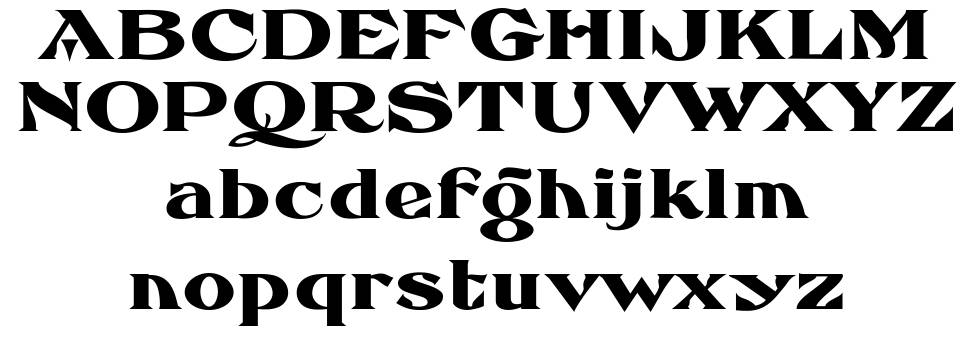 FHA Eccentric French font specimens