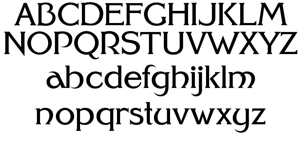 FHA Modernized Ideal ClassicNC font specimens