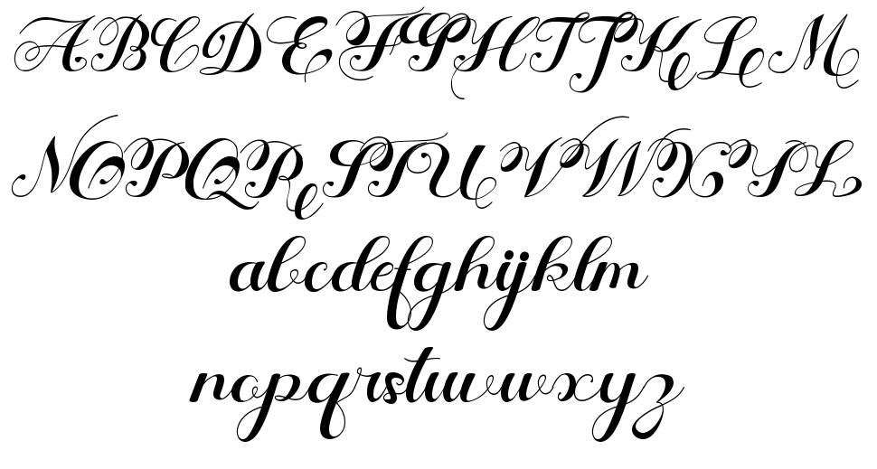 Fharida font specimens