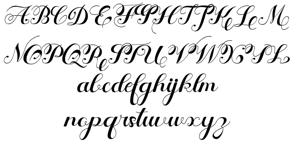 Fharida font specimens