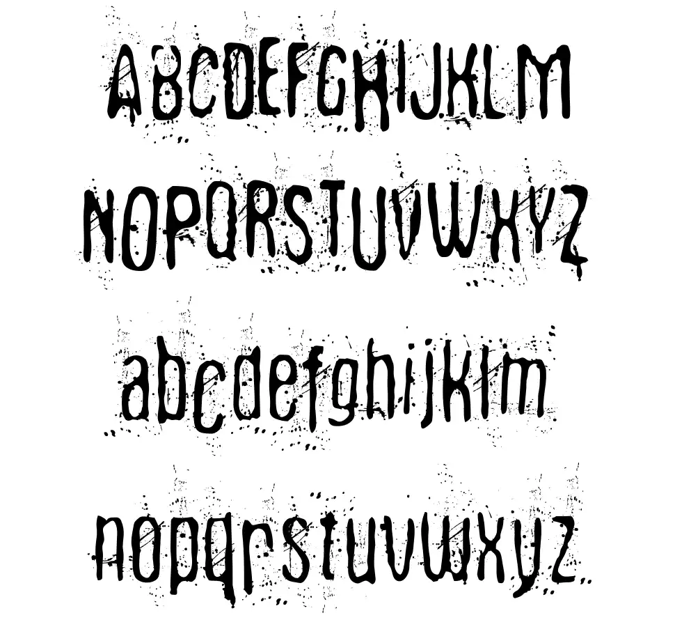 Fibyngerowa font specimens