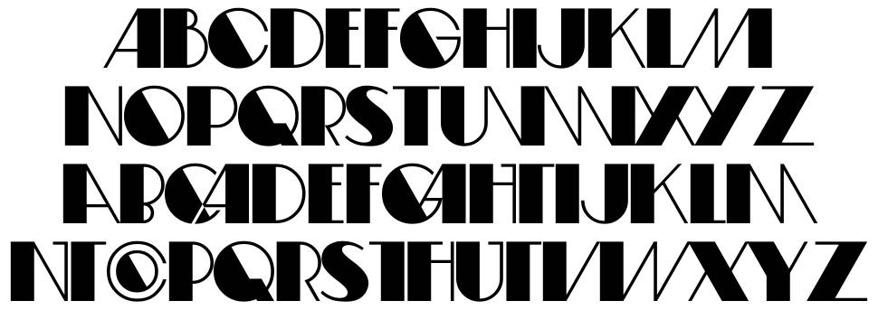 Fifty-Four font specimens