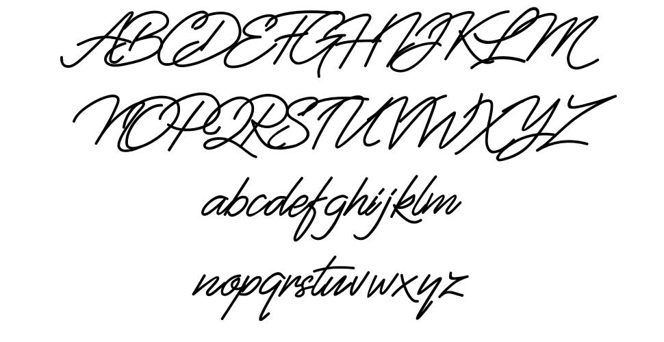 Fiftyes font specimens