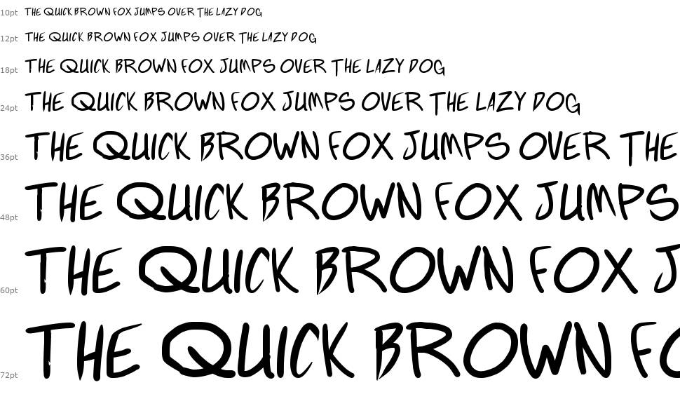 Fighting Wordz font Waterfall