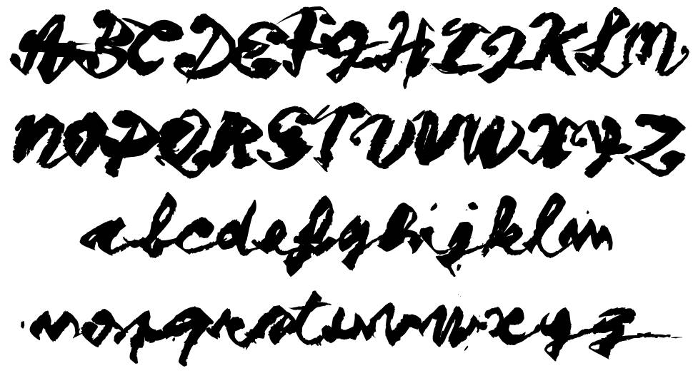 Figure Writing 字形 标本