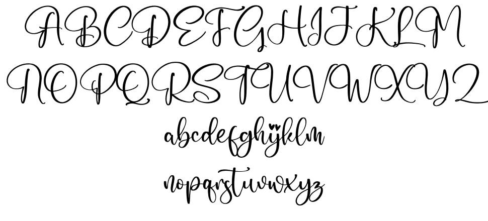 Fikashu font Örnekler