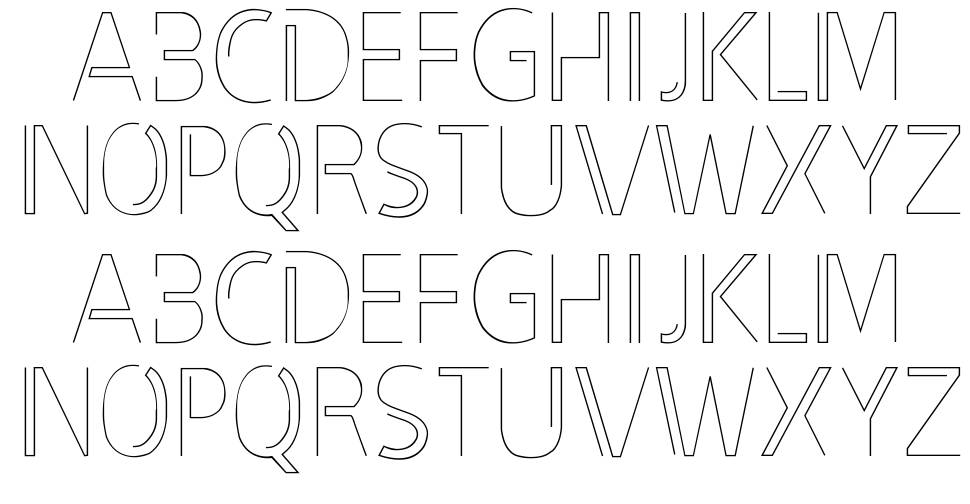 Filament font písmo Exempláře