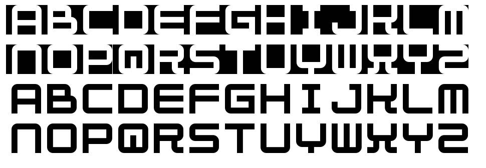 Fill In The Gaps font specimens