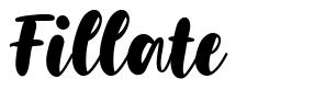 Fillate font