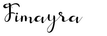Fimayra font
