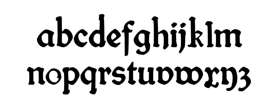 Fin Fraktur フォント 標本