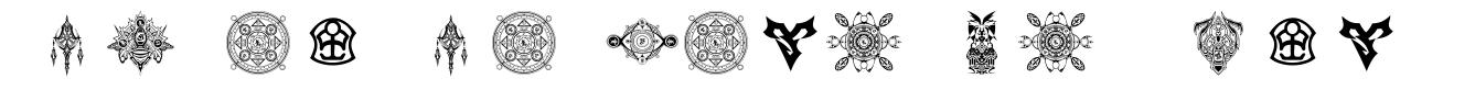 Final Fantasy Symbols písmo