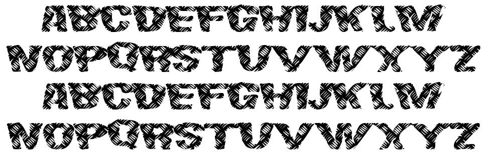 Final Slash font specimens