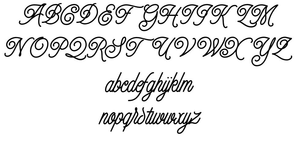 Finch 字形 标本
