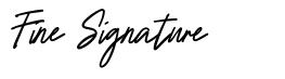 Fine Signature font